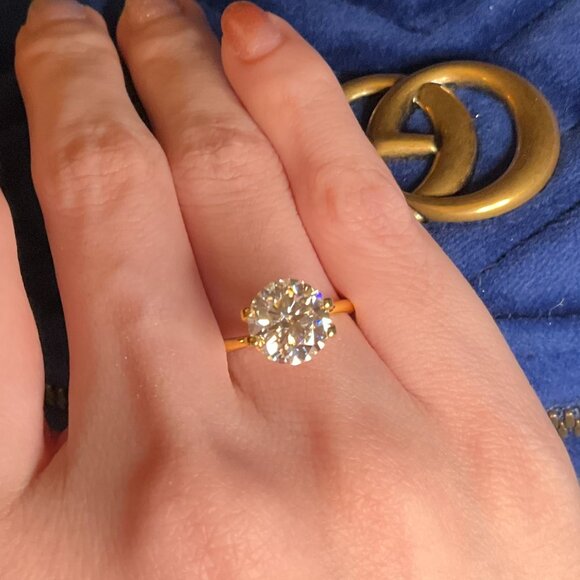 Jewelry - Custom ordered certified premium quality 3 carat authentic moissanite diamond